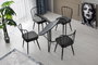 Aucune Mesa de comedor YAPRAK Antracita Redonda
